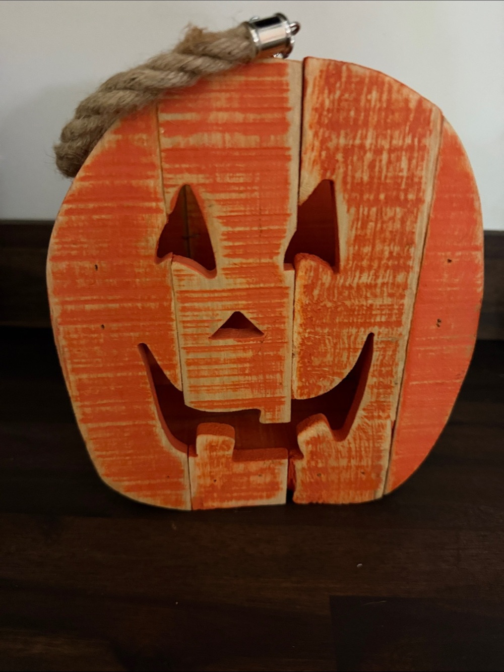 Rustic Orange Pumpkin Lantern Home Accent - Unbranded fall/Halloween